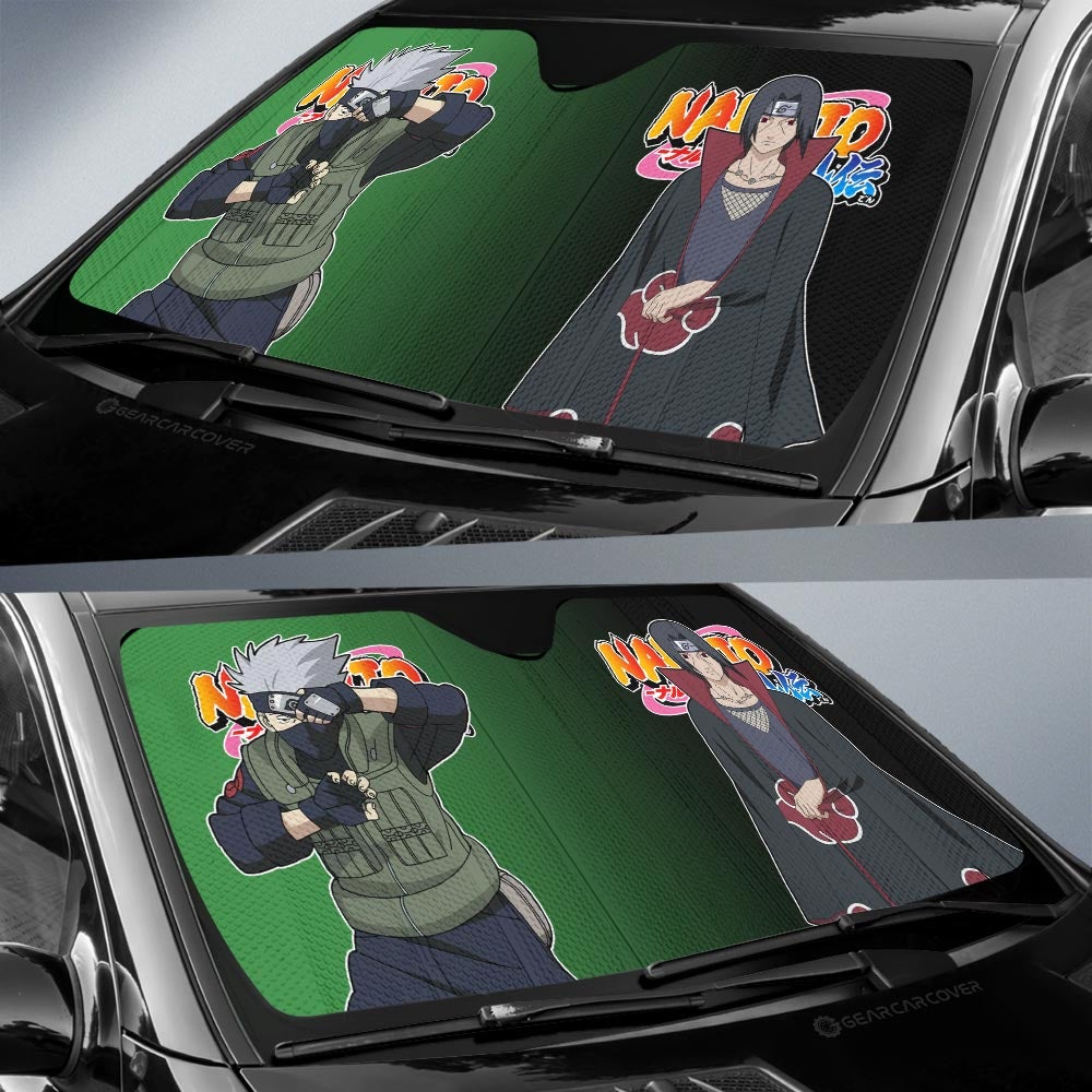 Kakashi And Itachi Car Sunshade Custom NRT - Gearcarcover - 2