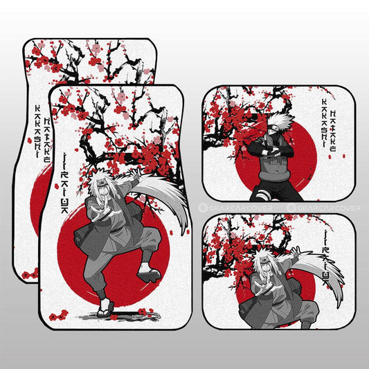 Kakashi And Jiraiya Car Floor Mats Custom Japan Style Car Accessories - Gearcarcover - 2