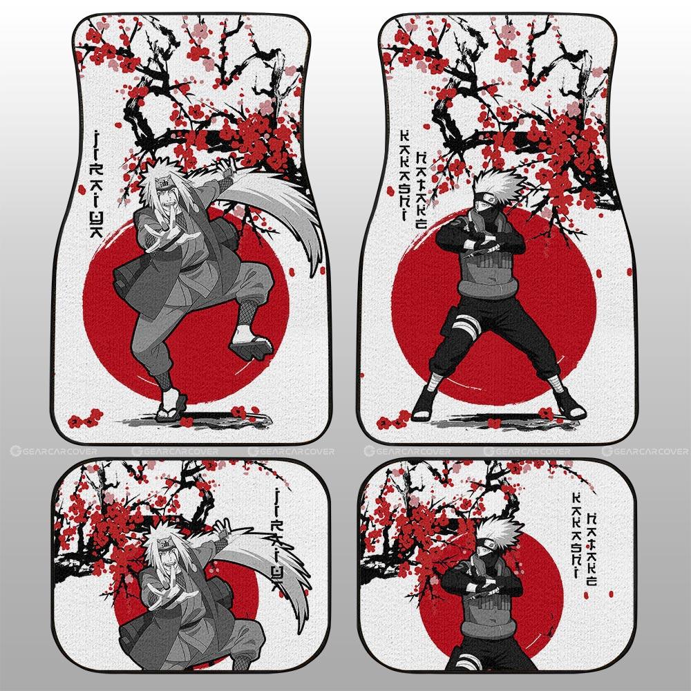 Kakashi And Jiraiya Car Floor Mats Custom Japan Style Car Accessories - Gearcarcover - 1