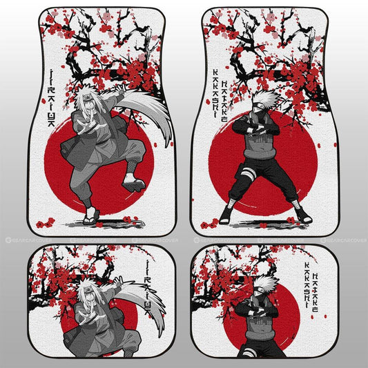 Kakashi And Jiraiya Car Floor Mats Custom Japan Style Car Accessories - Gearcarcover - 1