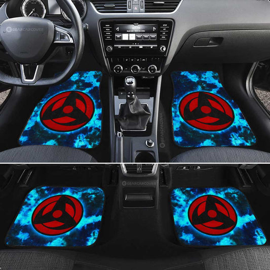 Kakashi Mangekyo Sharingan Car Floor Mats Custom Anime Tie Dye Style - Gearcarcover - 2