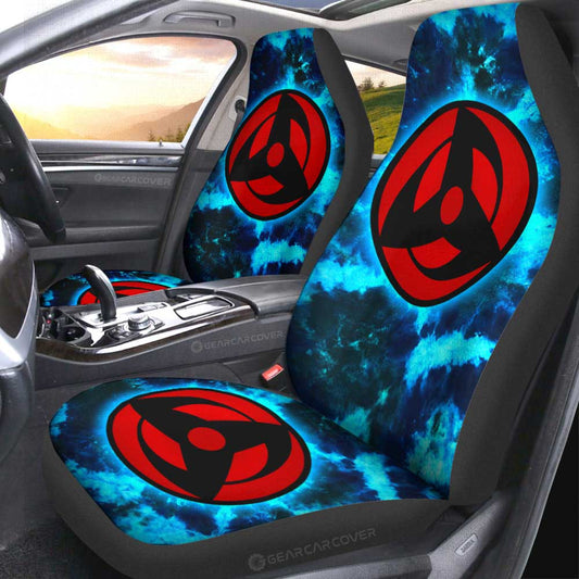 Kakashi Mangekyo Sharingan Car Seat Covers Custom Anime Tie Dye Style - Gearcarcover - 2