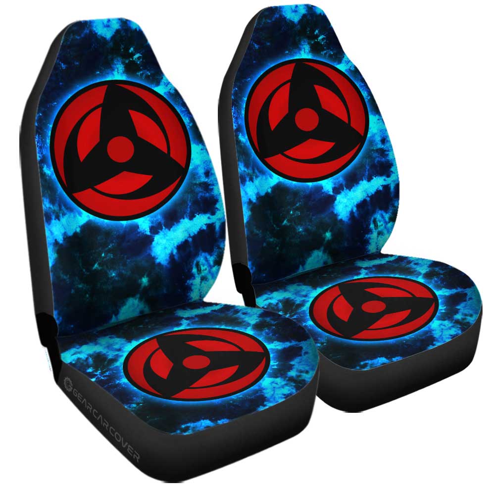 Kakashi Mangekyo Sharingan Car Seat Covers Custom Anime Tie Dye Style - Gearcarcover - 3