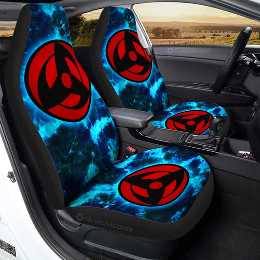 Kakashi Mangekyo Sharingan Car Seat Covers Custom Anime Tie Dye Style - Gearcarcover - 1