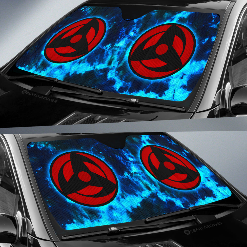 Kakashi Mangekyo Sharingan Car Sunshade Custom Anime Tie Dye Style - Gearcarcover - 2