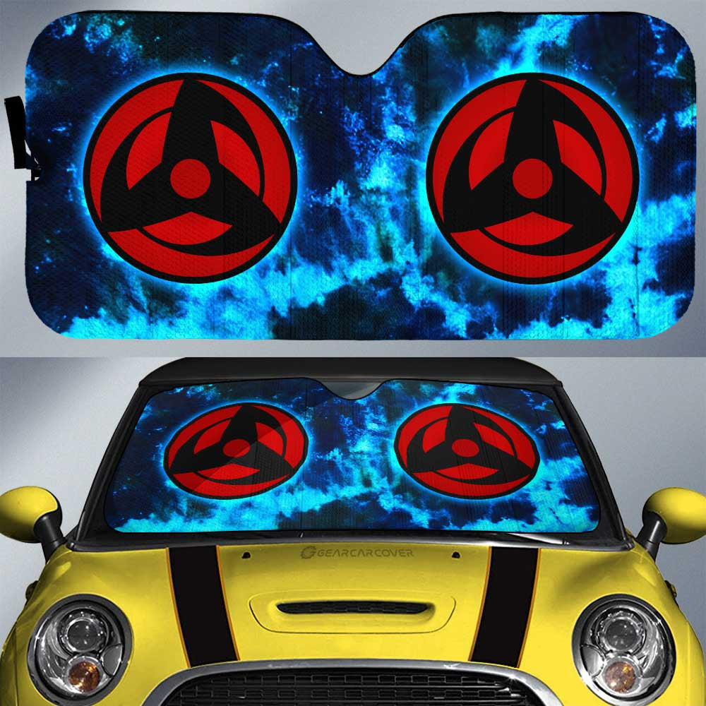 Kakashi Mangekyo Sharingan Car Sunshade Custom Anime Tie Dye Style - Gearcarcover - 1