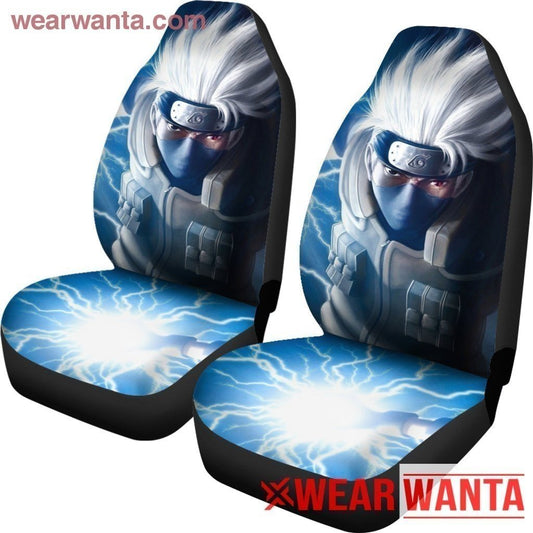 Kakashi Thunder Car Seat Covers Custom Anime Car Accessories - Gearcarcover - 2