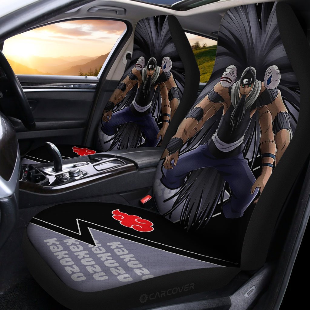 Kakuzu Akatsuki Car Seat Covers Custom Anime Car Accessories For Fan - Gearcarcover - 2