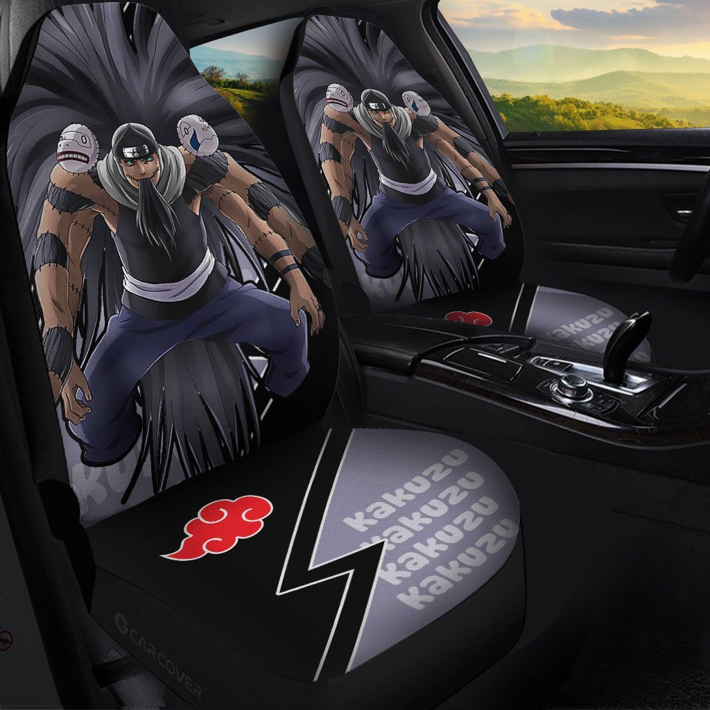 Kakuzu Akatsuki Car Seat Covers Custom Anime Car Accessories For Fan - Gearcarcover - 1