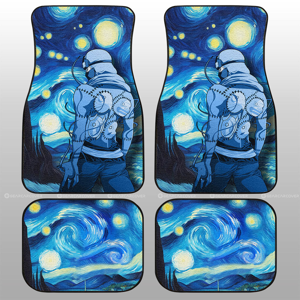 Kakuzu Car Floor Mats Custom Starry Night Styles - Gearcarcover - 1