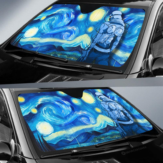 Kakuzu Car Sunshade Custom Starry Night Styles - Gearcarcover - 2