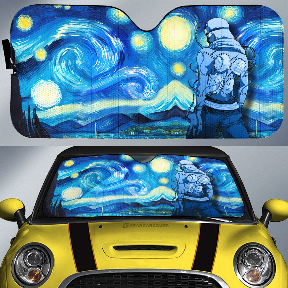 Kakuzu Car Sunshade Custom Starry Night Styles - Gearcarcover - 1