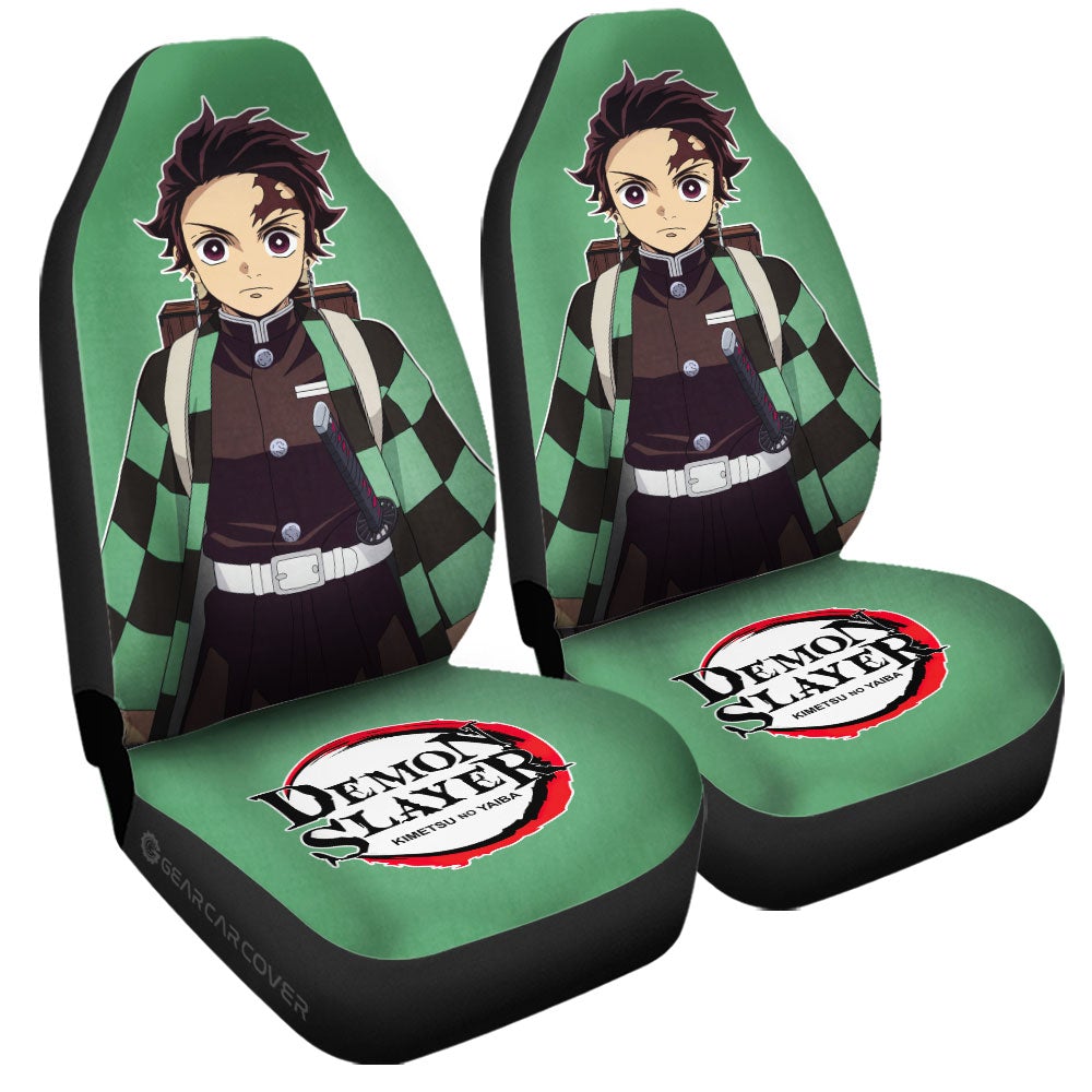 Kamado Tanjiro Car Seat Covers Custom - Gearcarcover - 3