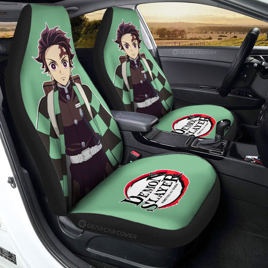 Kamado Tanjiro Car Seat Covers Custom - Gearcarcover - 1