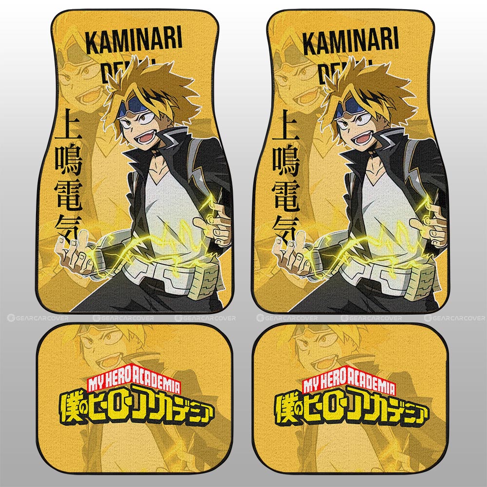 Kaminari Denki Car Floor Mats Custom Car Accessories For Fans - Gearcarcover - 2