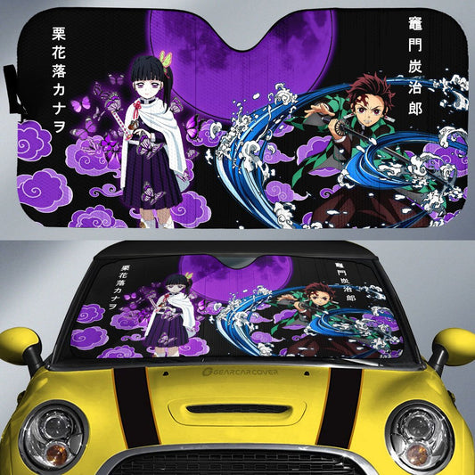 Kanao And Tanjiro Car Sunshade Custom Car Accessories - Gearcarcover - 1