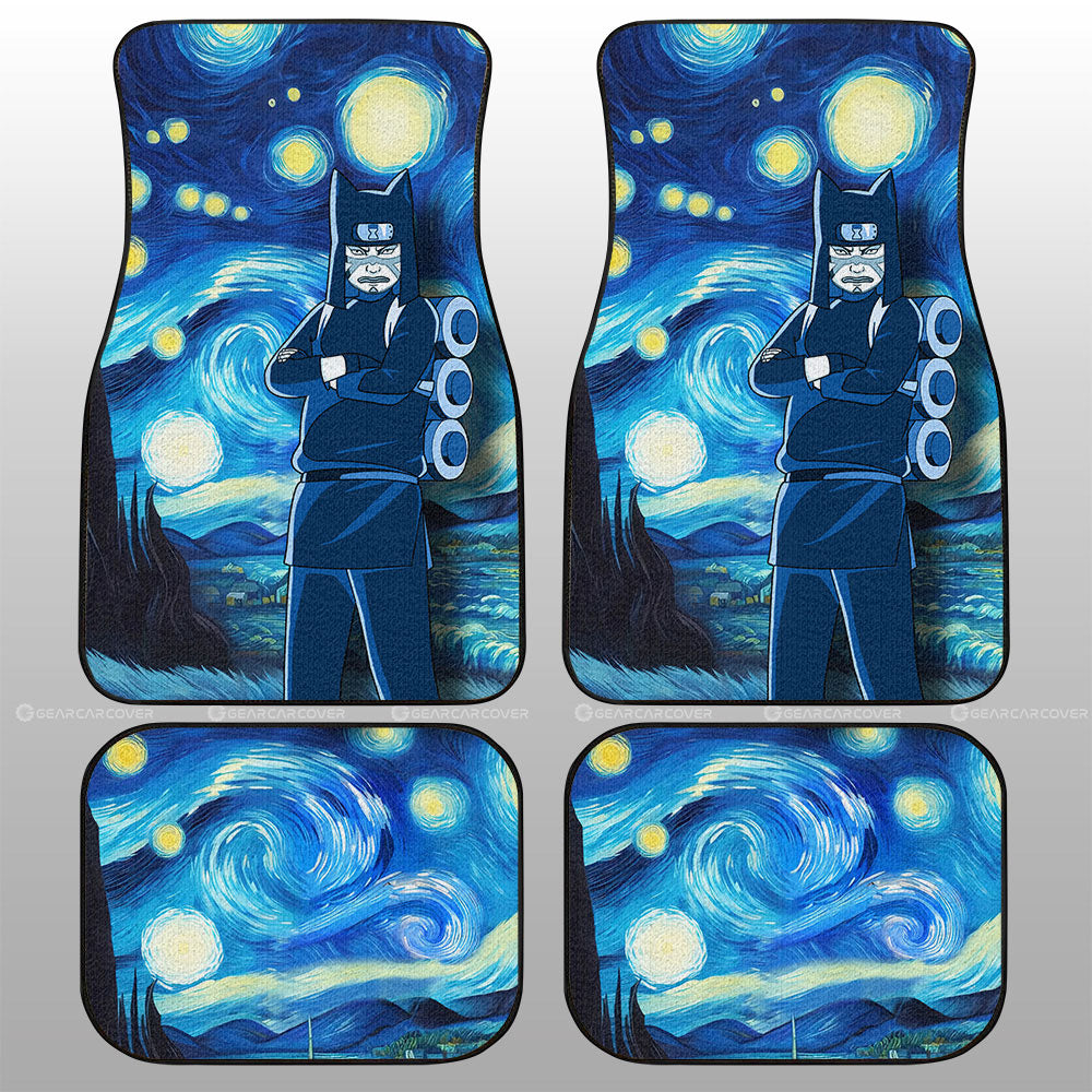 Kankurou Car Floor Mats Custom Starry Night Styles - Gearcarcover - 1