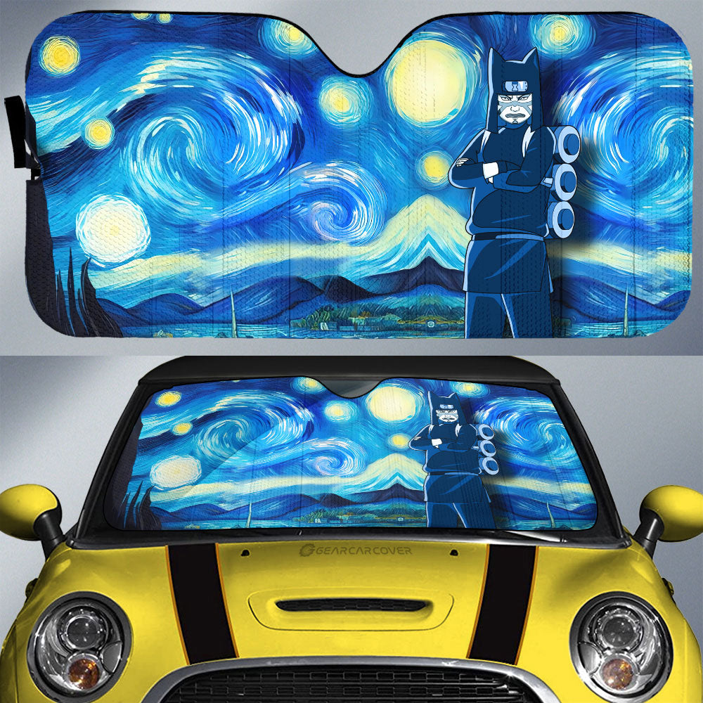 Kankurou Car Sunshade Custom Starry Night Styles - Gearcarcover - 1