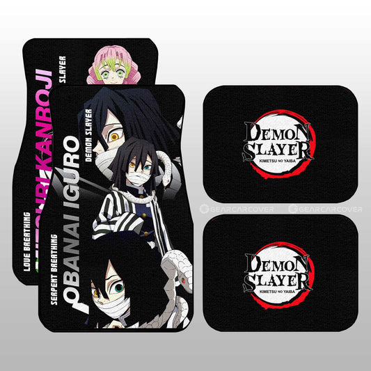 Kanroji And Obanai Car Floor Mats Custom - Gearcarcover - 2