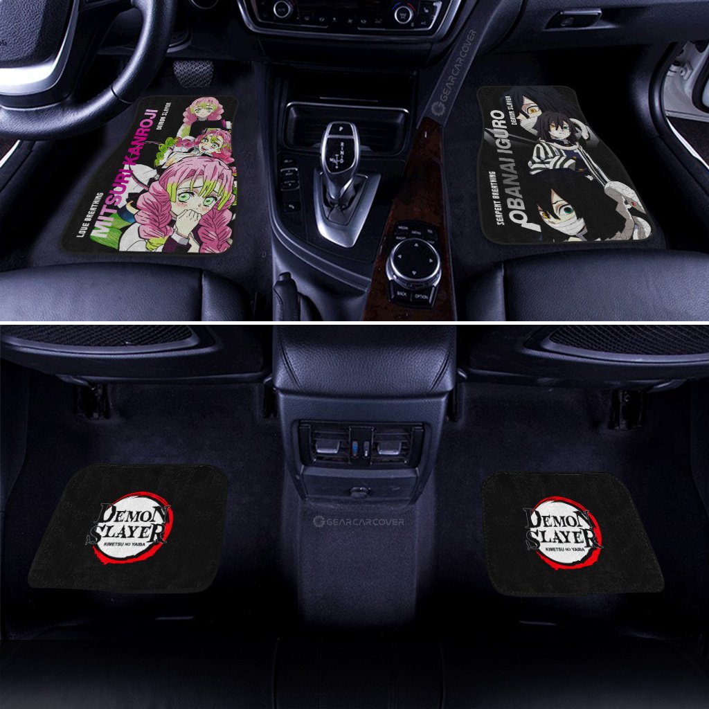 Kanroji And Obanai Car Floor Mats Custom - Gearcarcover - 3
