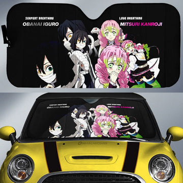 Kanroji And Obanai Car Sunshade Custom - Gearcarcover - 1