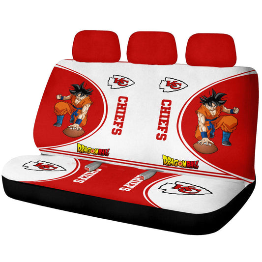 Kansas City Chiefs Car Back Seat Covers Custom Car Accessories For Fans - Gearcarcover - 1