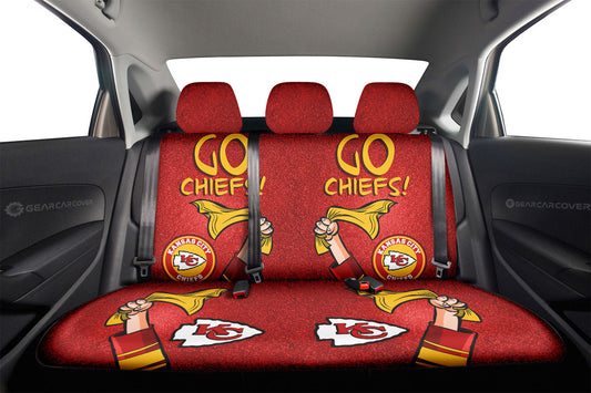 Kansas City Chiefs Car Back Seat Covers Custom Car Accessories - Gearcarcover - 2