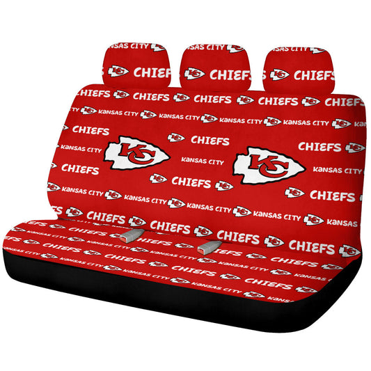 Kansas City Chiefs Car Back Seat Covers Sporty Team Collection - Gearcarcover - 1