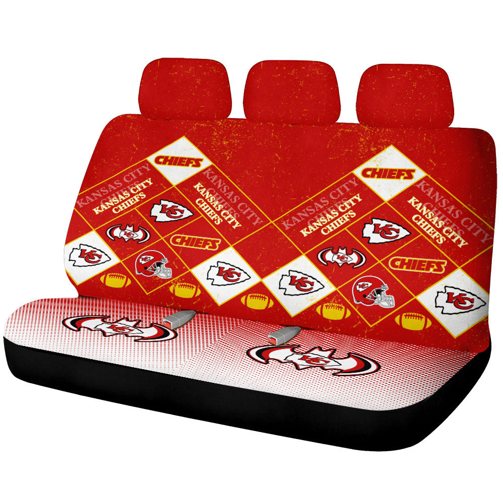 Kansas City Chiefs Car Back Seat Covers Sporty Team Collection - Gearcarcover - 1