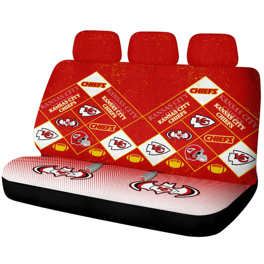 Kansas City Chiefs Car Back Seat Covers Sporty Team Collection - Gearcarcover - 1
