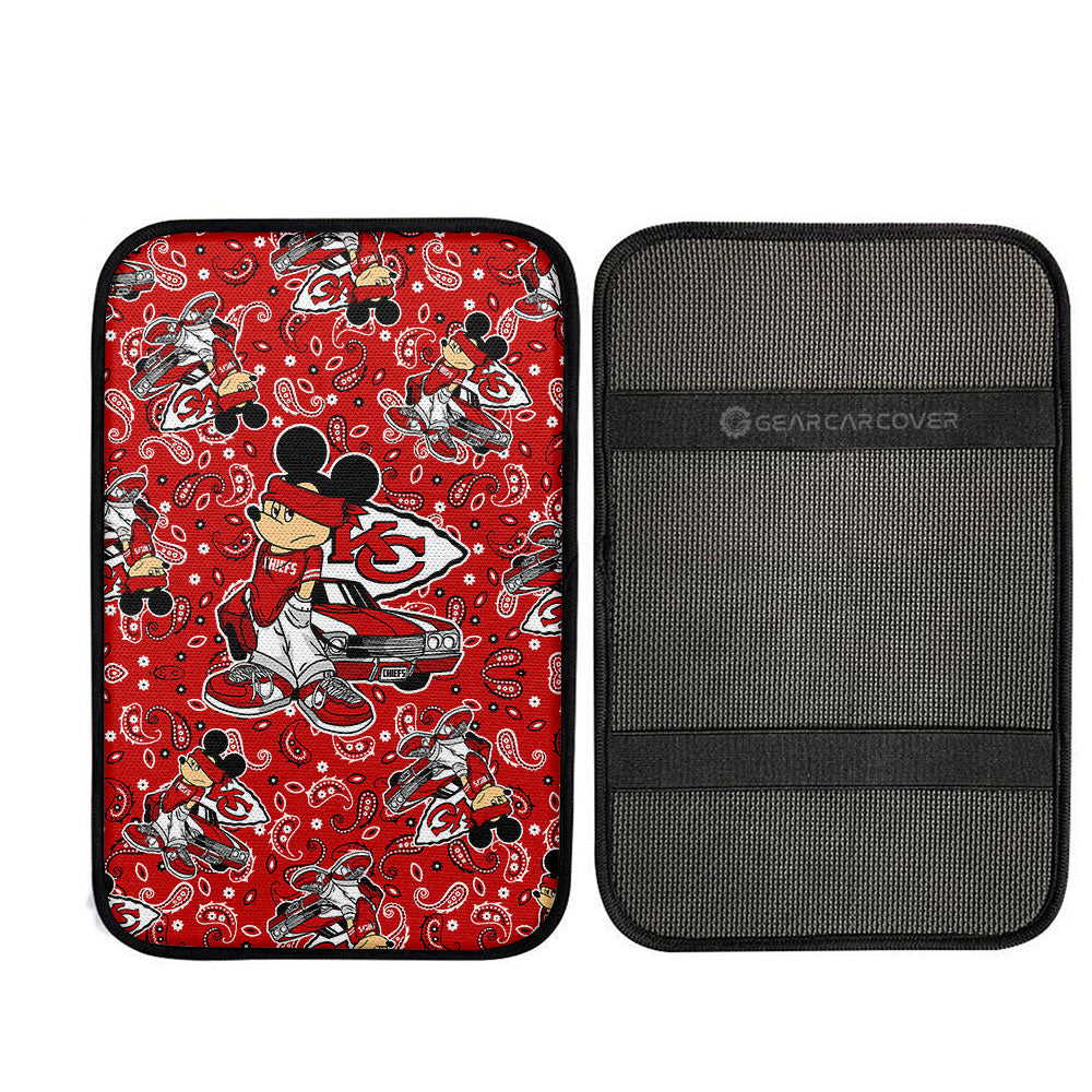 Kansas City Chiefs Car Center Console Cover Cartoon Theme Collection - Gearcarcover - 2