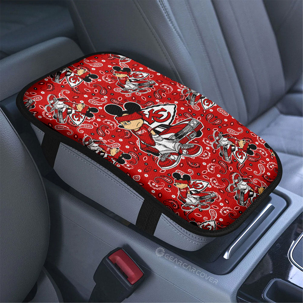 Kansas City Chiefs Car Center Console Cover Cartoon Theme Collection - Gearcarcover - 3