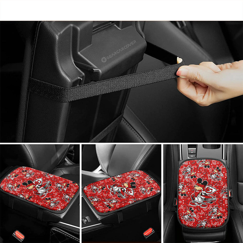 Kansas City Chiefs Car Center Console Cover Cartoon Theme Collection - Gearcarcover - 4