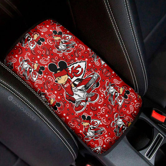 Kansas City Chiefs Car Center Console Cover Cartoon Theme Collection - Gearcarcover - 1