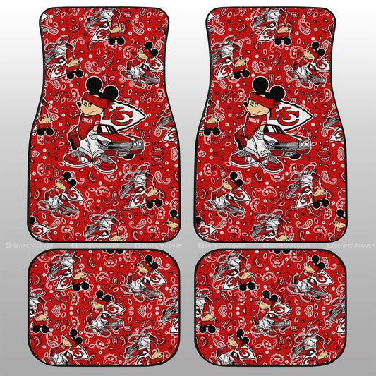 Kansas City Chiefs Car Floor Mats Cartoon Theme Collection - Gearcarcover - 1