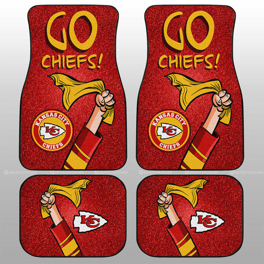 Kansas City Chiefs Car Floor Mats Custom Car Accessories - Gearcarcover - 1