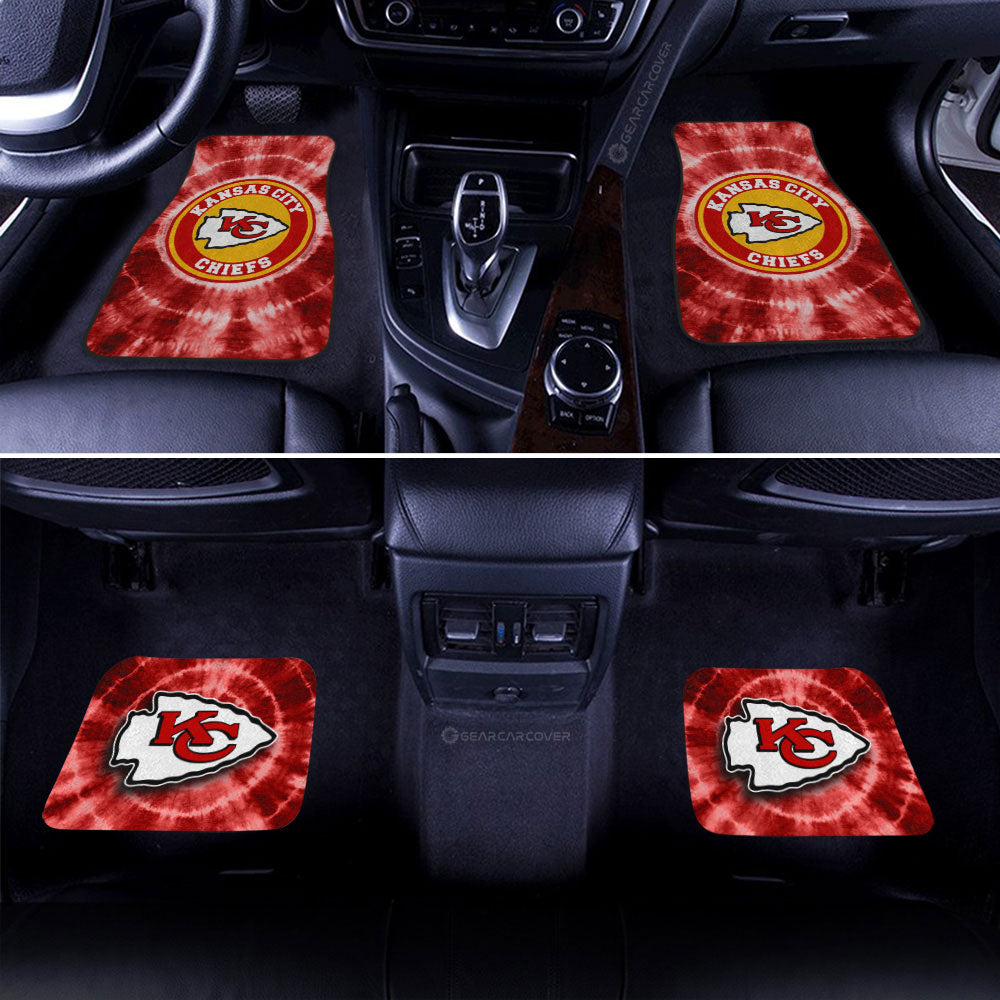 Kansas City Chiefs Car Floor Mats Custom Tie Dye Car Accessories - Gearcarcover - 2