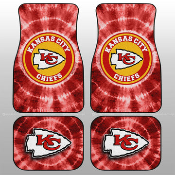 Kansas City Chiefs Car Floor Mats Custom Tie Dye Car Accessories - Gearcarcover - 1