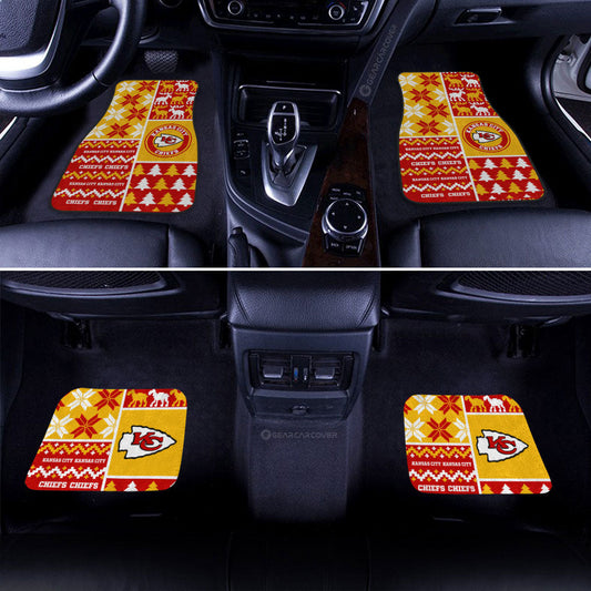 Kansas City Chiefs Car Floor Mats Custom Ugly Style Car Accessories - Gearcarcover - 2