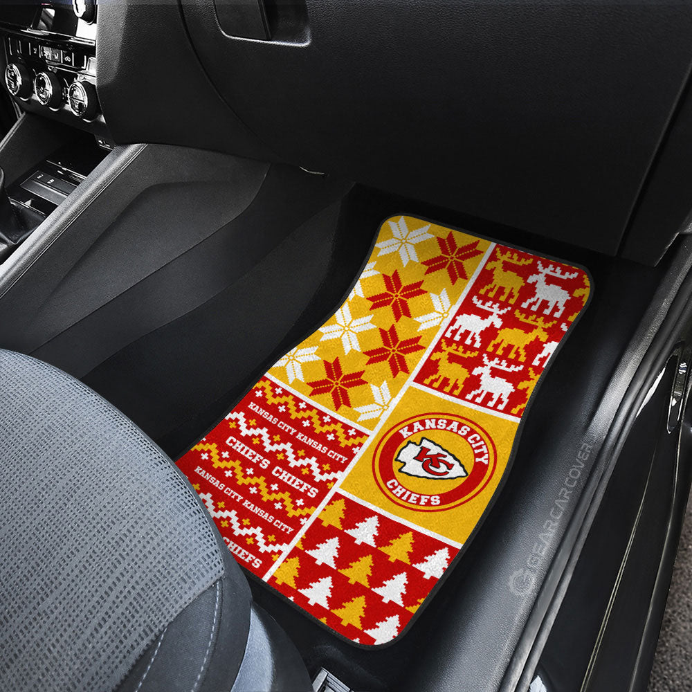 Kansas City Chiefs Car Floor Mats Custom Ugly Style Car Accessories - Gearcarcover - 3