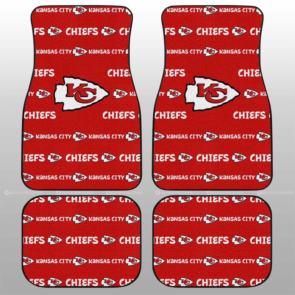 Kansas City Chiefs Car Floor Mats Sporty Team Collection - Gearcarcover - 1