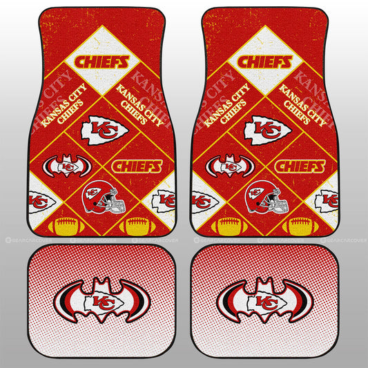 Kansas City Chiefs Car Floor Mats Sporty Team Collection - Gearcarcover - 1