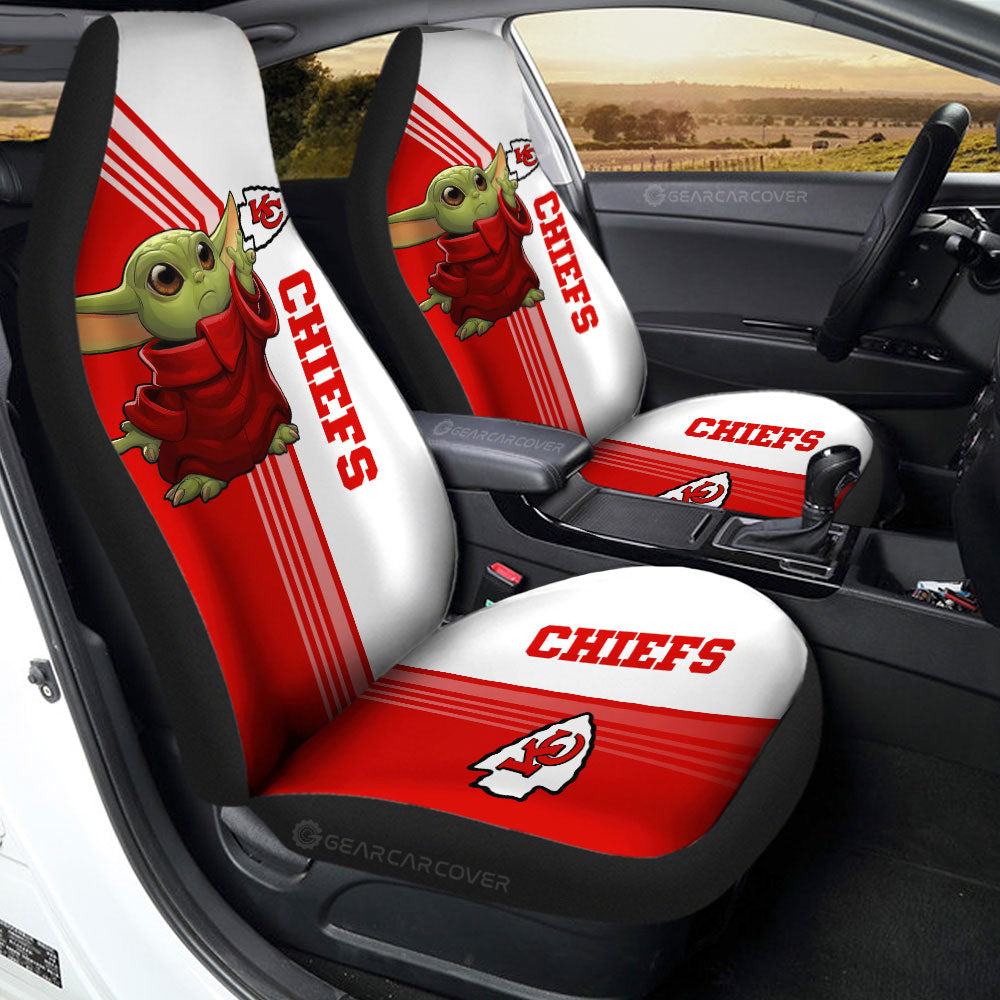 Kansas City Chiefs Car Seat Covers Baby Yoda Car Accessories - Gearcarcover - 2