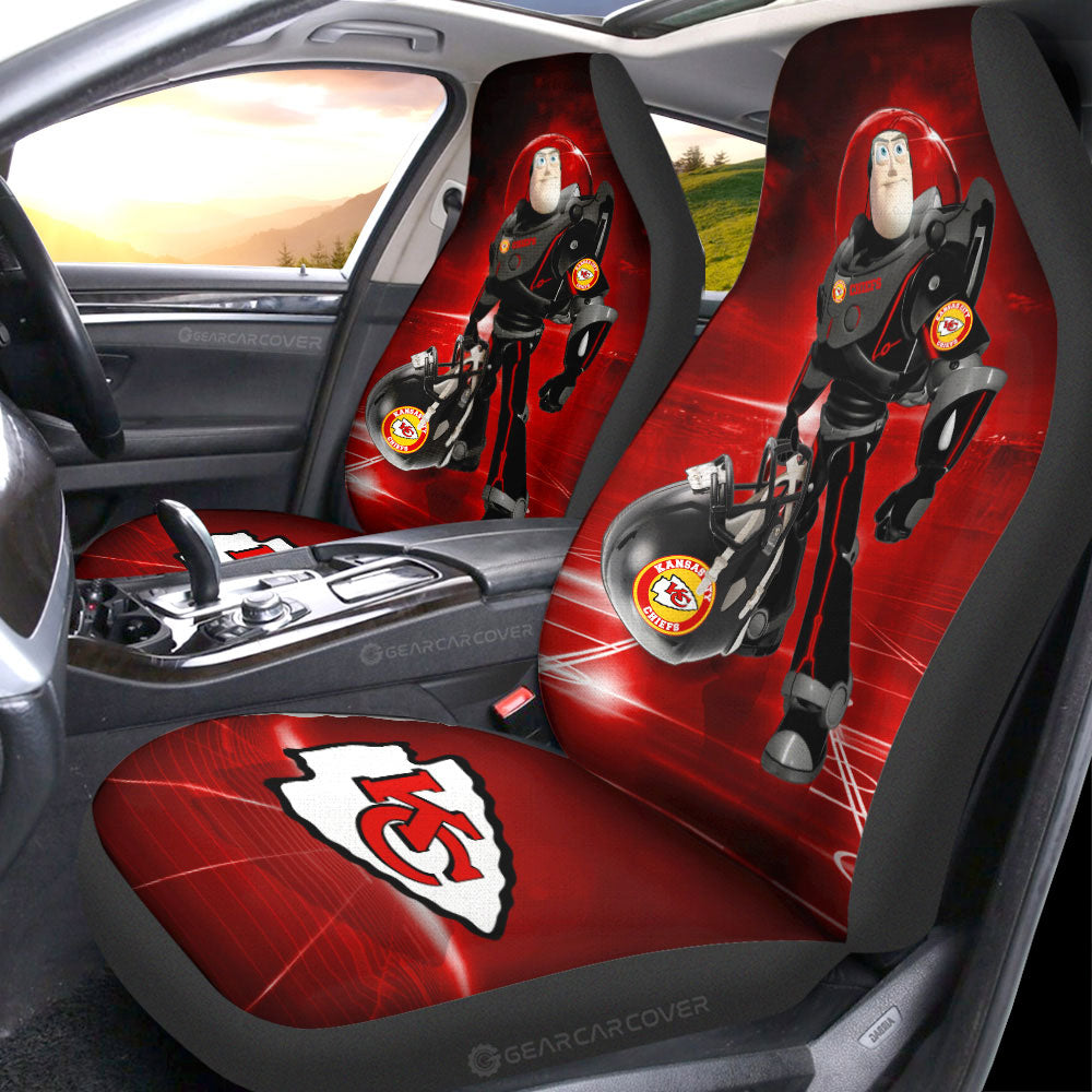 Kansas City Chiefs Car Seat Covers Buzz Lightyear Car Accessories For Fan - Gearcarcover - 1