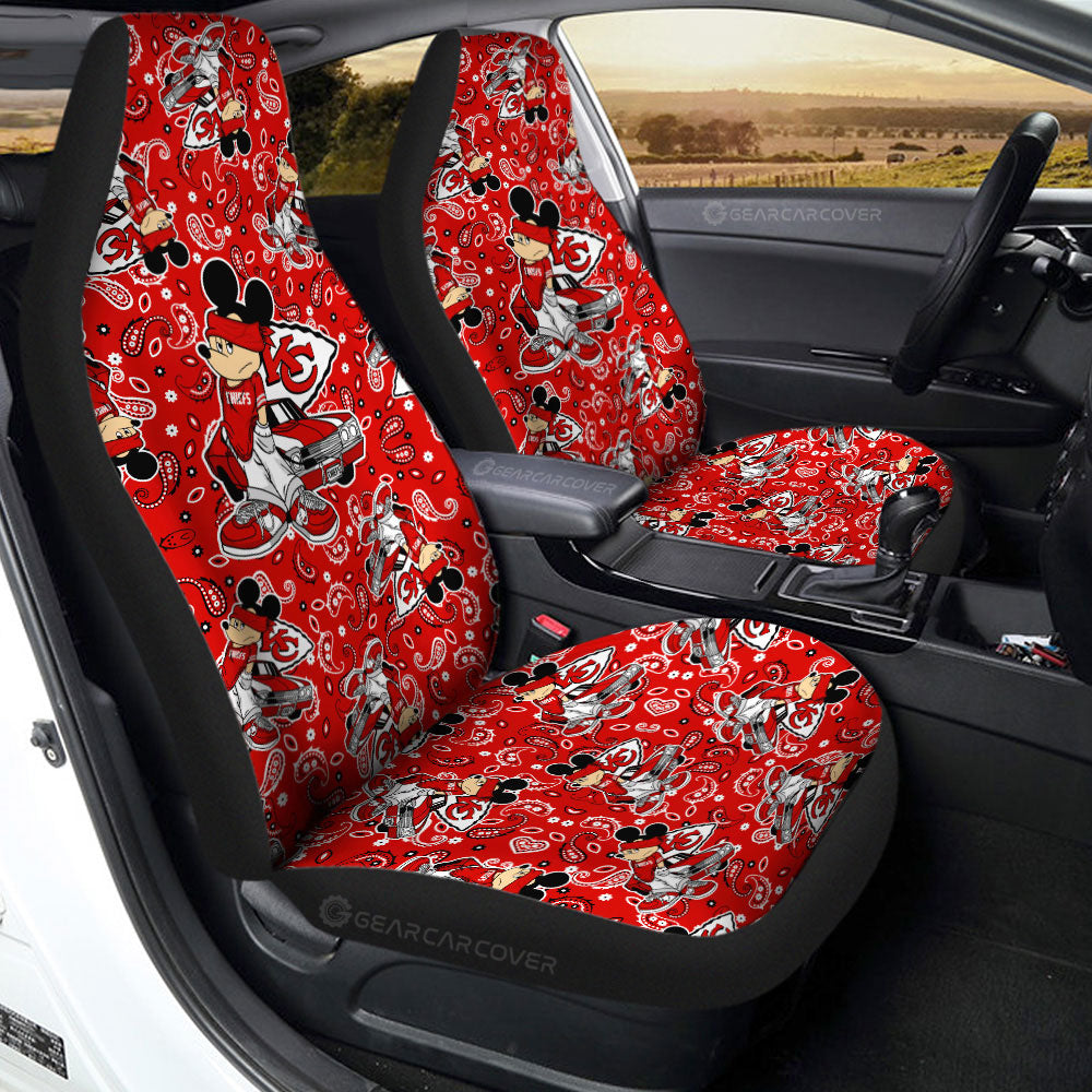 Kansas City Chiefs Car Seat Covers Cartoon Theme Collection - Gearcarcover - 2