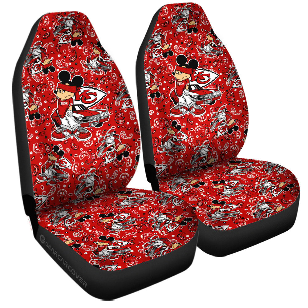 Kansas City Chiefs Car Seat Covers Cartoon Theme Collection - Gearcarcover - 3