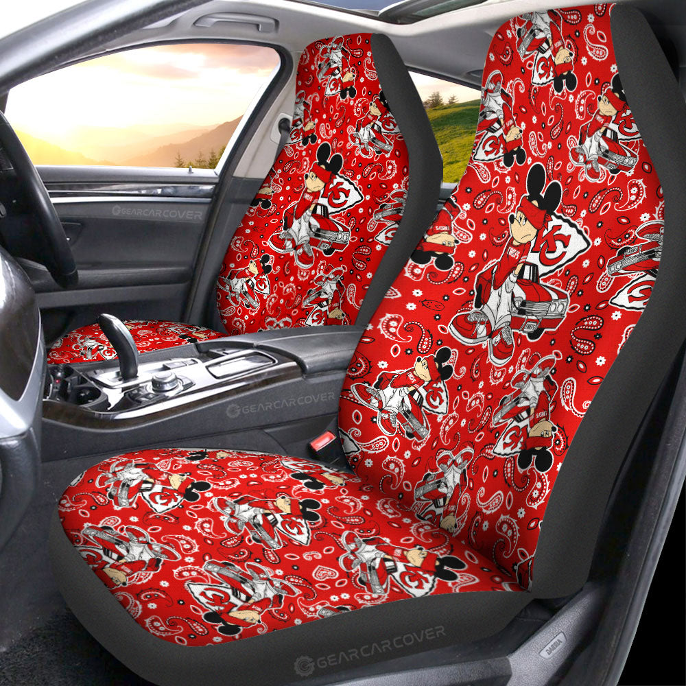 Kansas City Chiefs Car Seat Covers Cartoon Theme Collection - Gearcarcover - 1