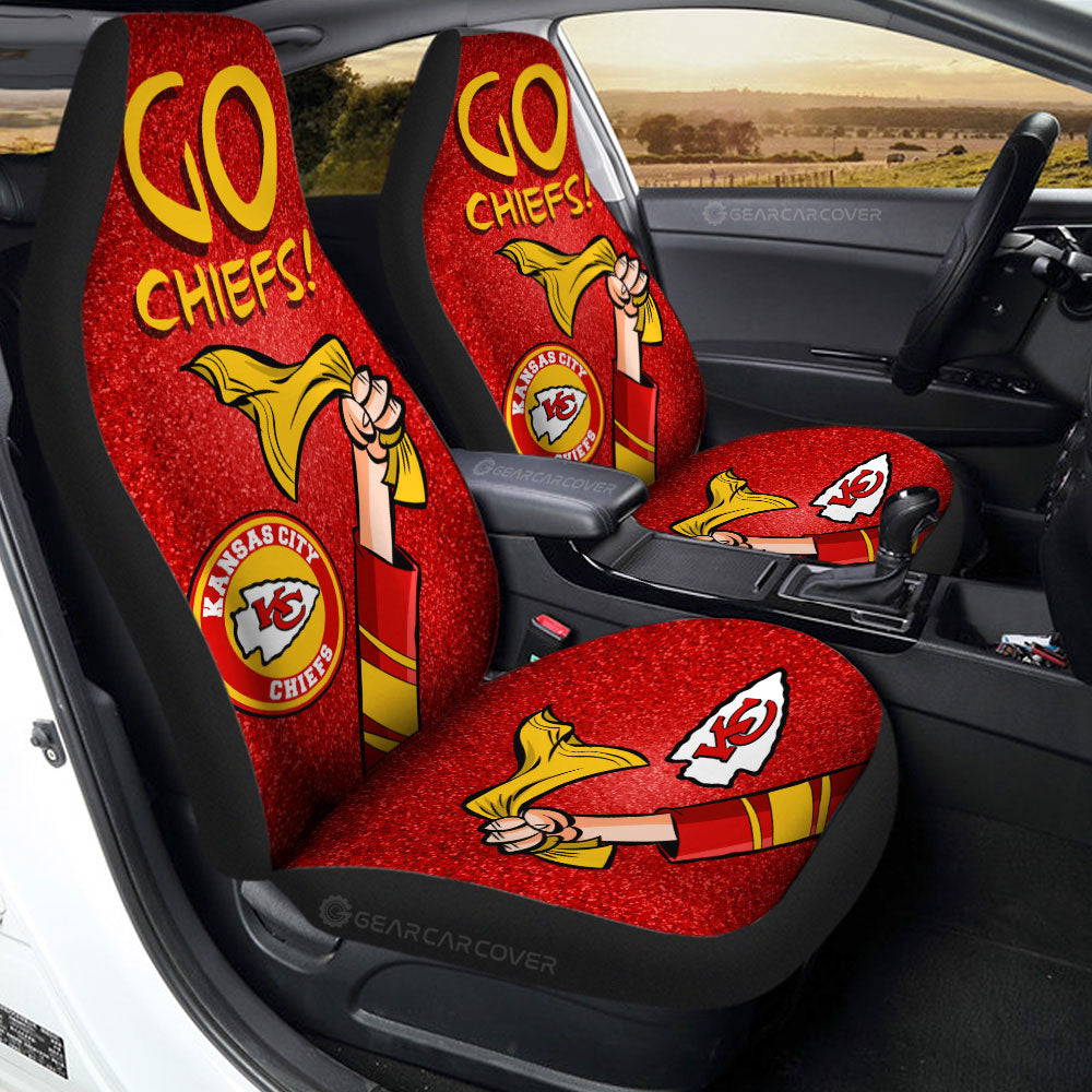 Kansas City Chiefs Car Seat Covers Custom Car Accessories - Gearcarcover - 2