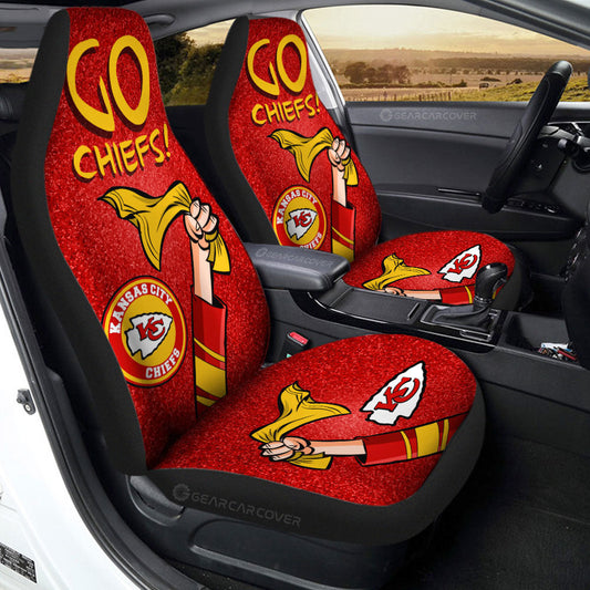 Kansas City Chiefs Car Seat Covers Custom Car Accessories - Gearcarcover - 2