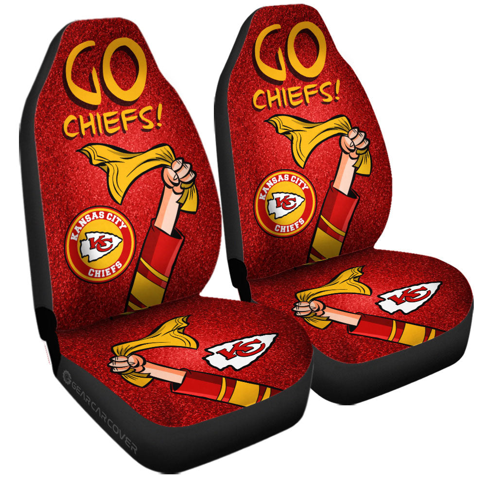 Kansas City Chiefs Car Seat Covers Custom Car Accessories - Gearcarcover - 3